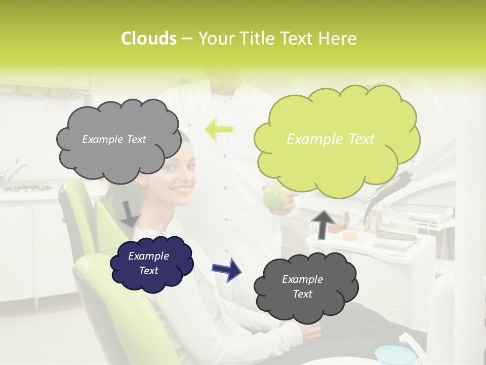 A Man And Woman In A Dental Office PowerPoint Template