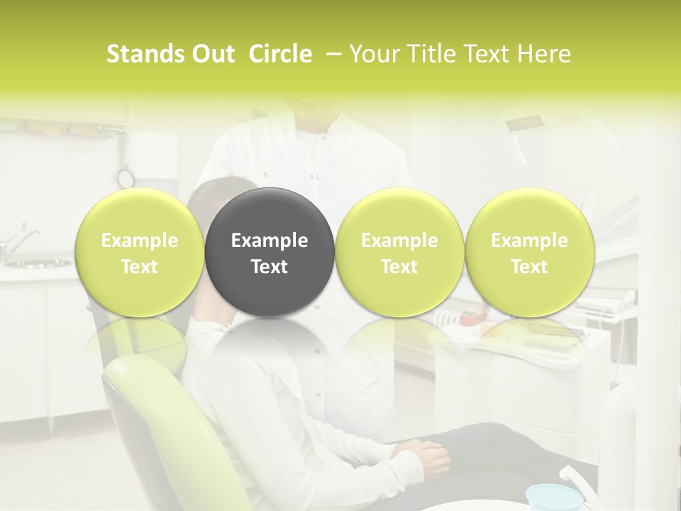 A Man And Woman In A Dental Office PowerPoint Template