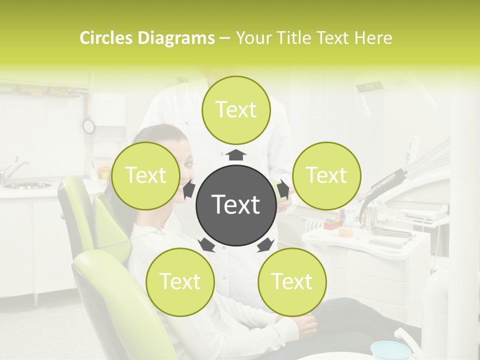 A Man And Woman In A Dental Office PowerPoint Template