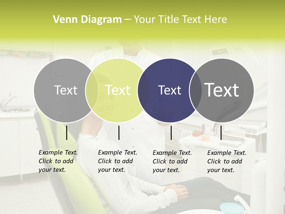 A Man And Woman In A Dental Office PowerPoint Template