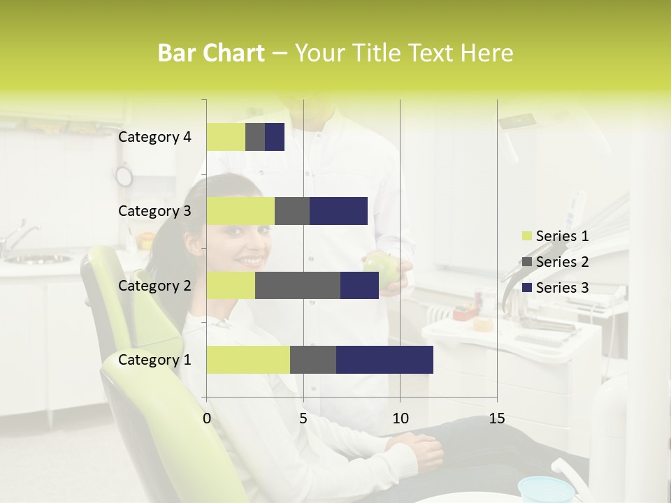 A Man And Woman In A Dental Office PowerPoint Template