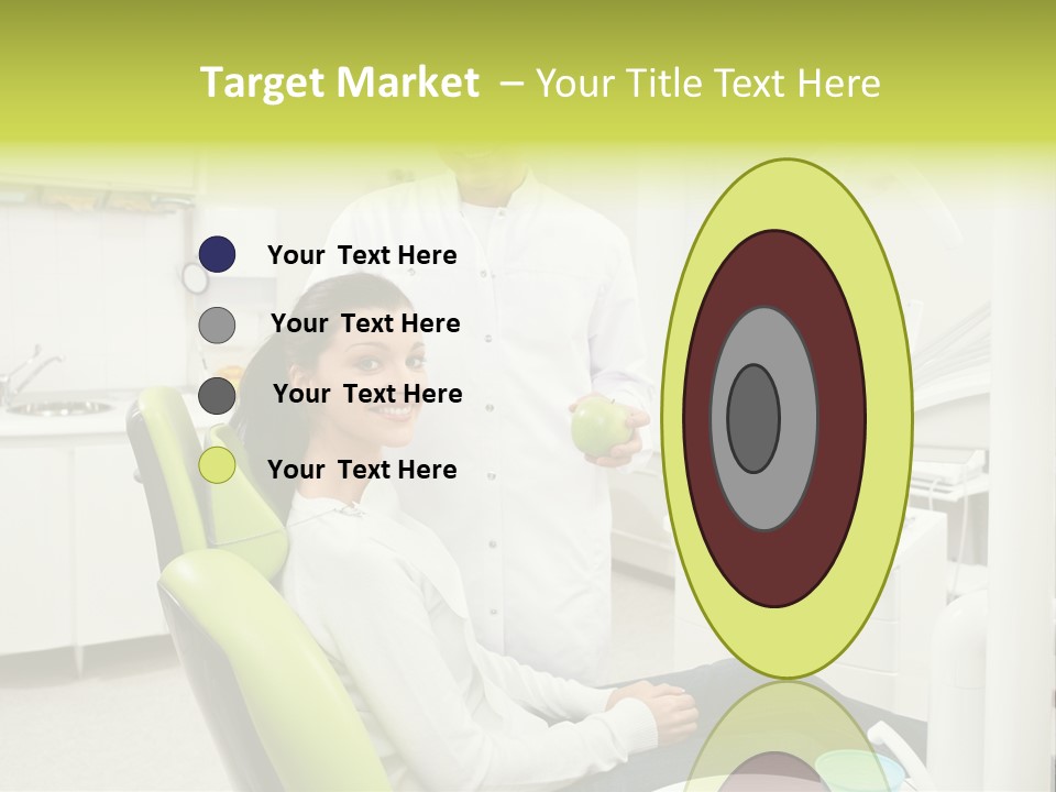 A Man And Woman In A Dental Office PowerPoint Template