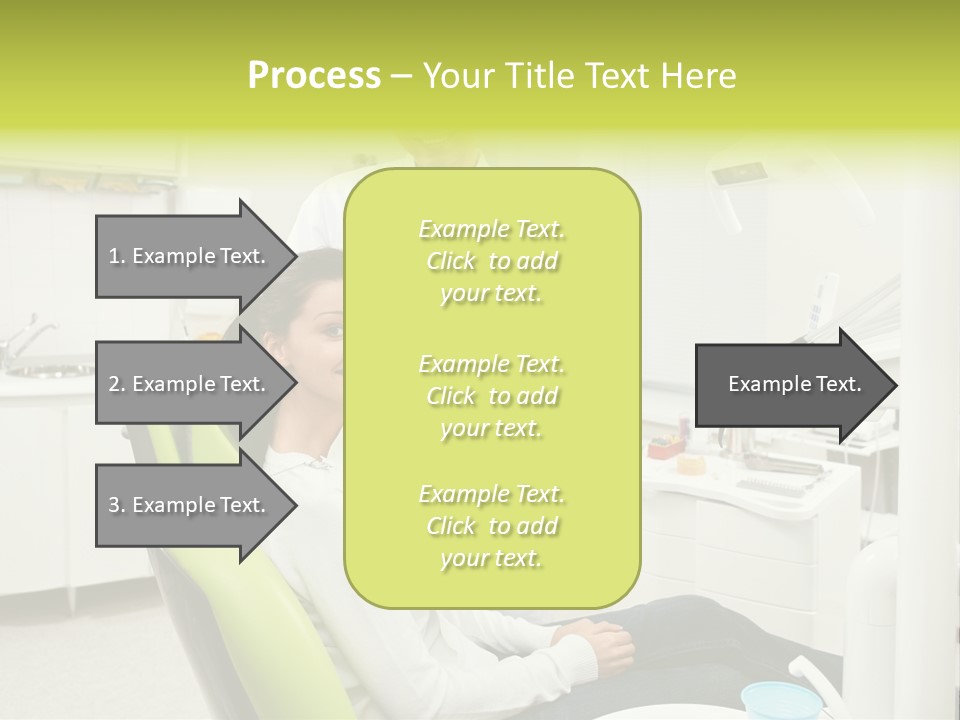 A Man And Woman In A Dental Office PowerPoint Template