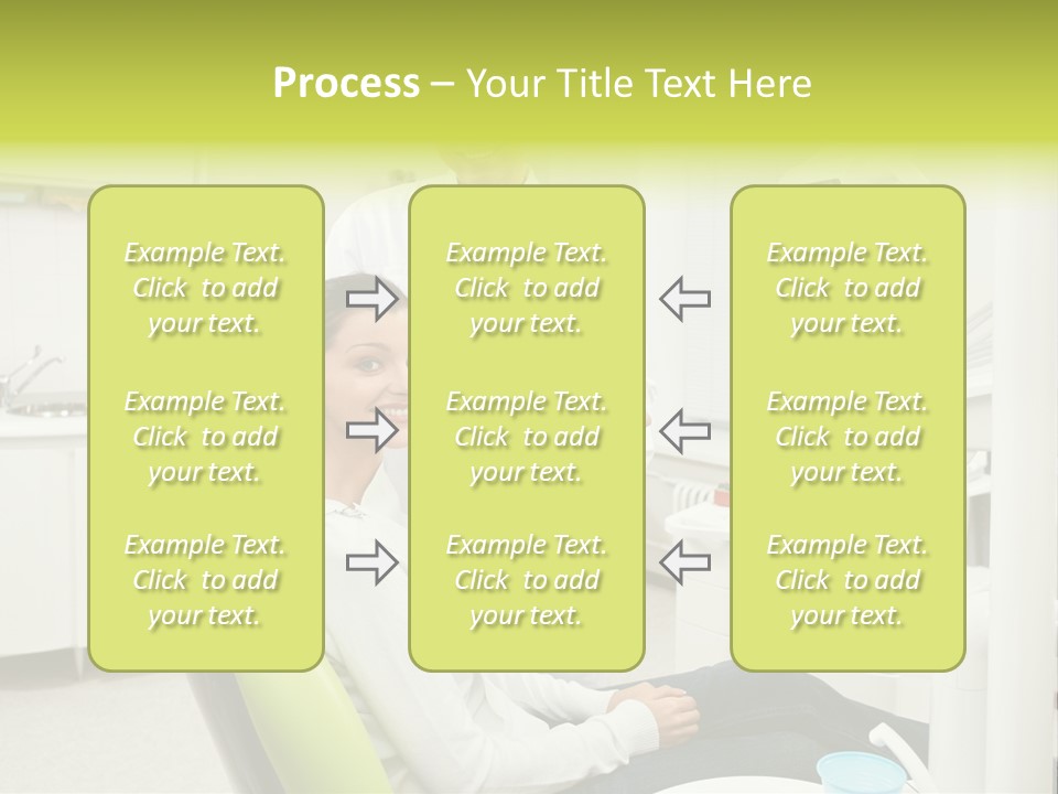 A Man And Woman In A Dental Office PowerPoint Template