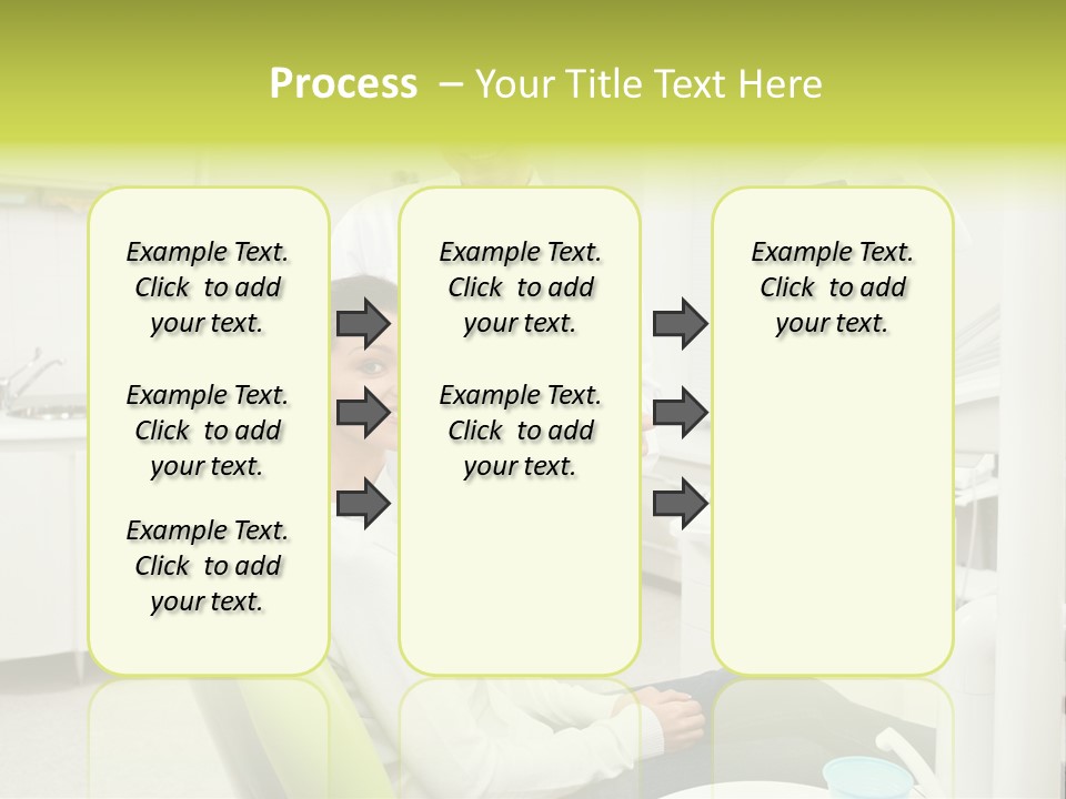 A Man And Woman In A Dental Office PowerPoint Template