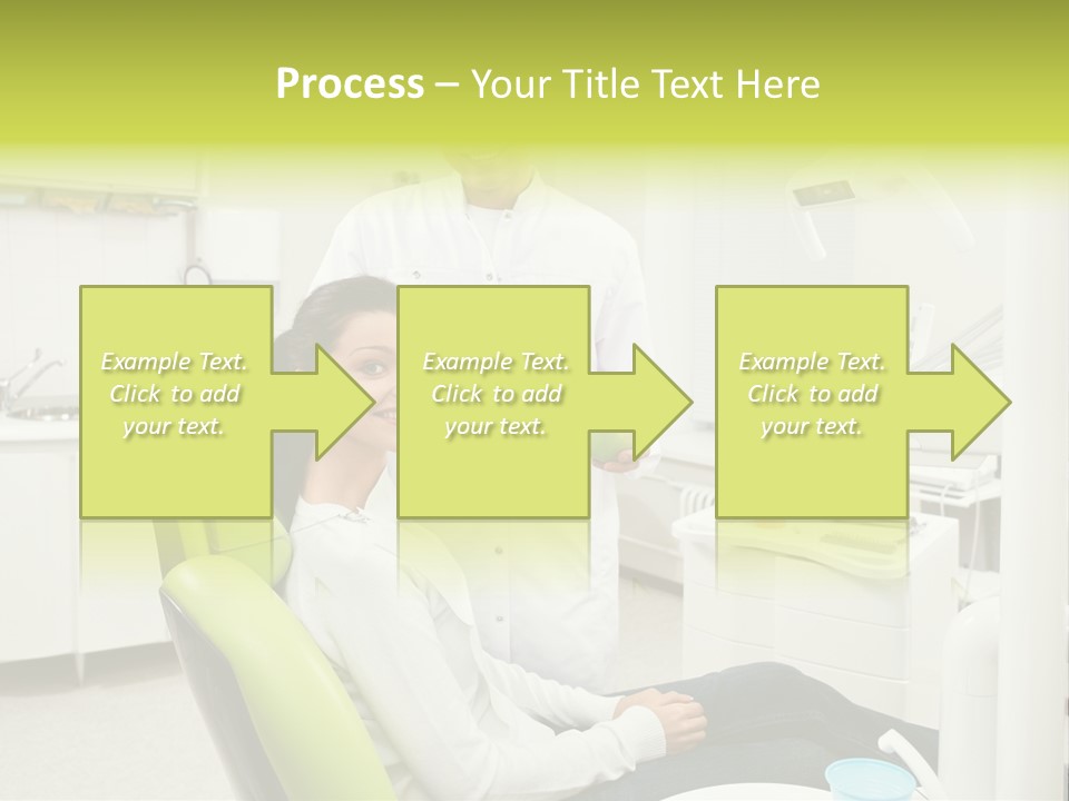 A Man And Woman In A Dental Office PowerPoint Template