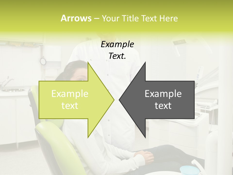 A Man And Woman In A Dental Office PowerPoint Template