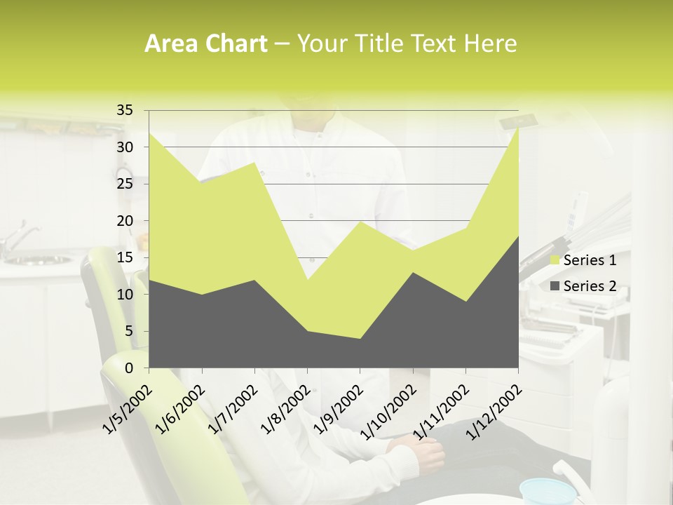 A Man And Woman In A Dental Office PowerPoint Template