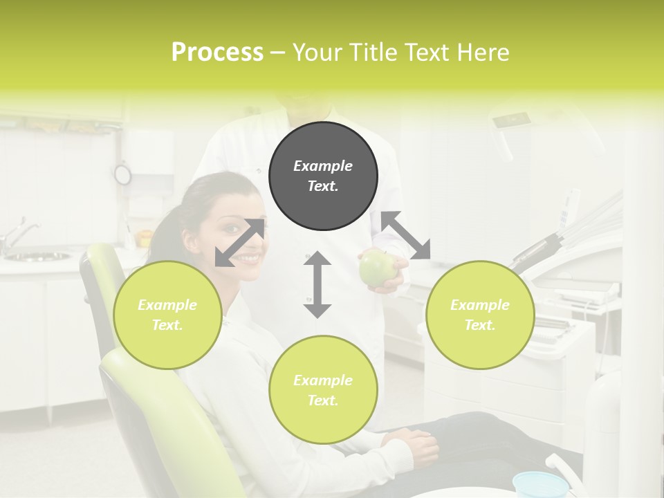 A Man And Woman In A Dental Office PowerPoint Template