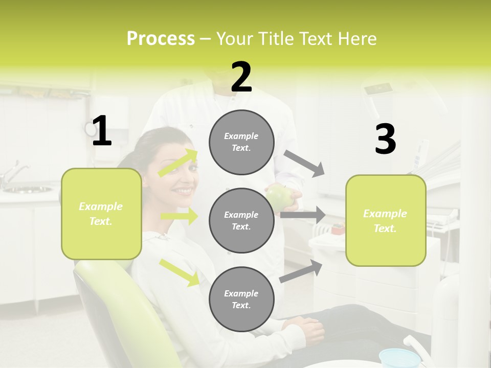 A Man And Woman In A Dental Office PowerPoint Template
