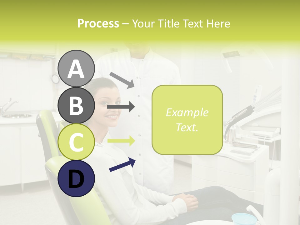 A Man And Woman In A Dental Office PowerPoint Template