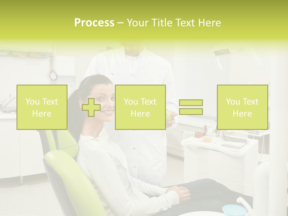 A Man And Woman In A Dental Office PowerPoint Template