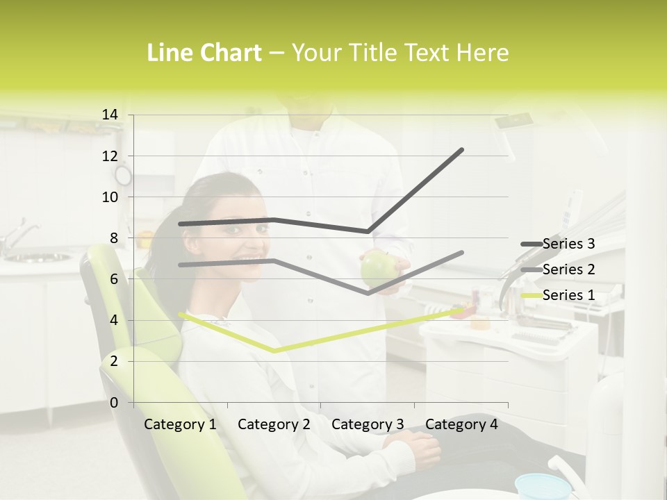 A Man And Woman In A Dental Office PowerPoint Template