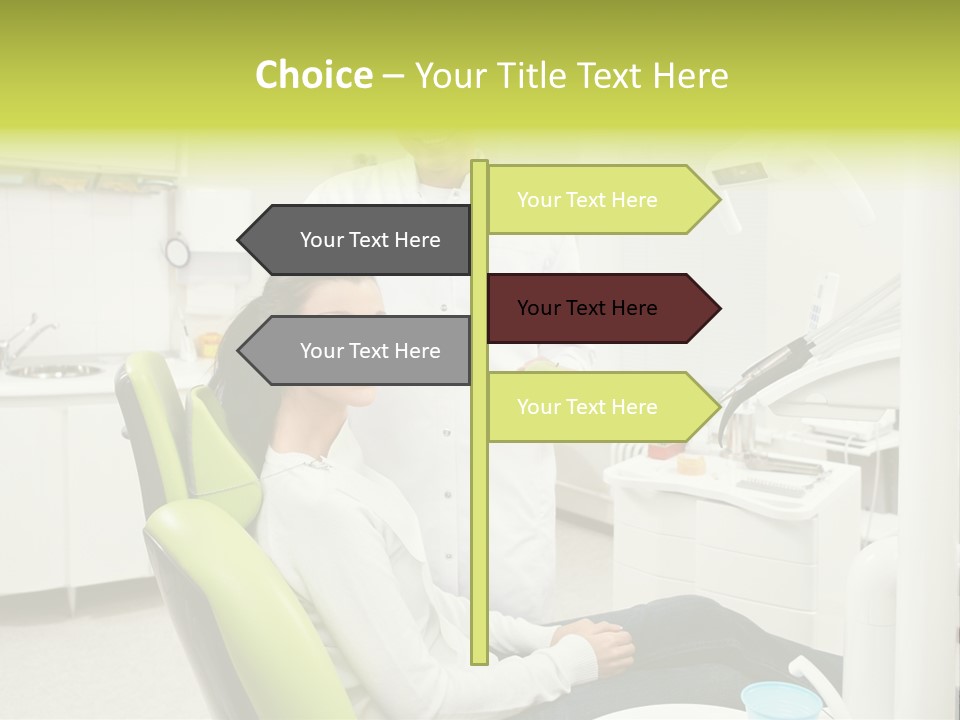 A Man And Woman In A Dental Office PowerPoint Template