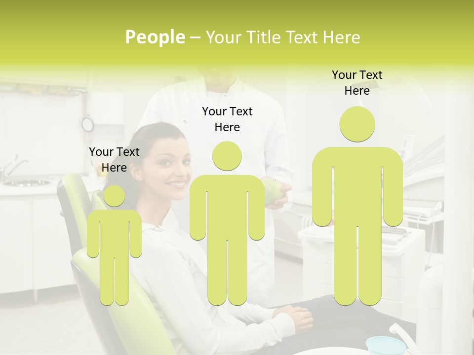 A Man And Woman In A Dental Office PowerPoint Template