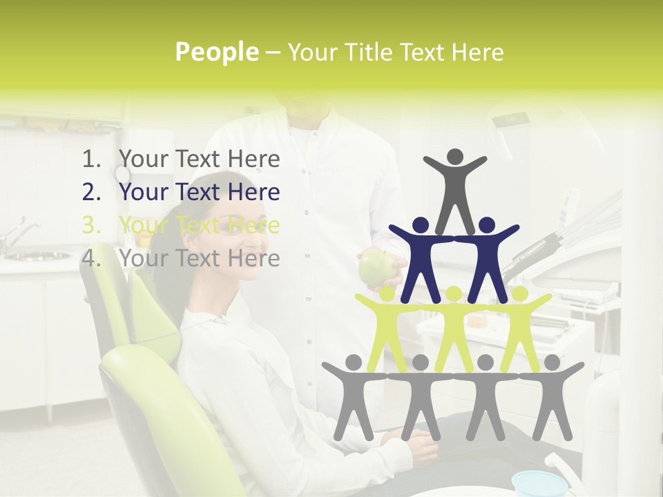 A Man And Woman In A Dental Office PowerPoint Template