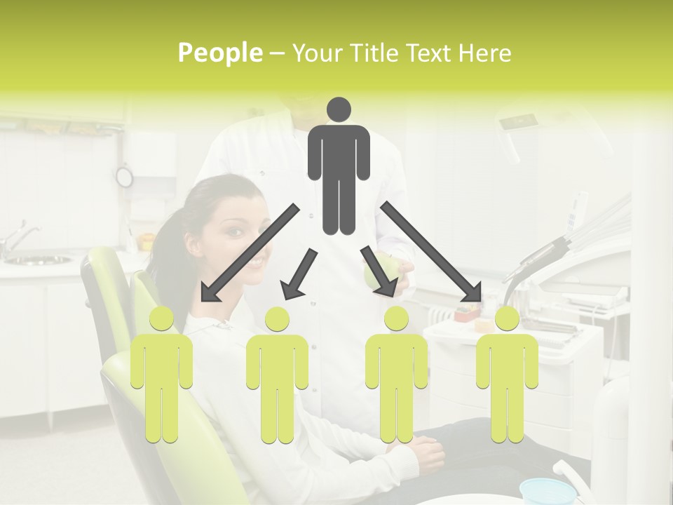 A Man And Woman In A Dental Office PowerPoint Template