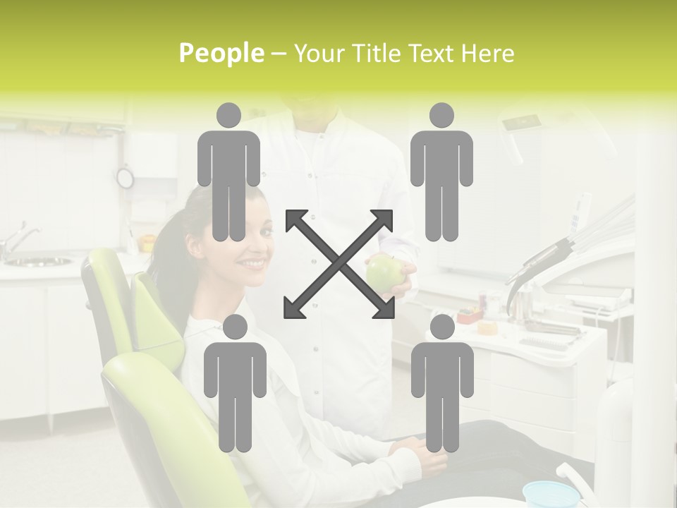 A Man And Woman In A Dental Office PowerPoint Template