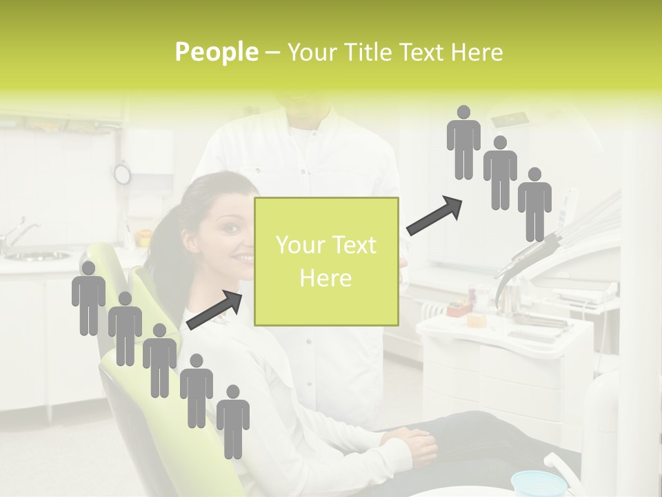 A Man And Woman In A Dental Office PowerPoint Template