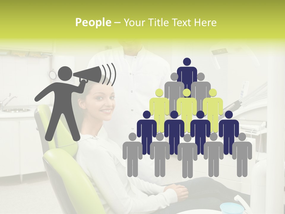 A Man And Woman In A Dental Office PowerPoint Template