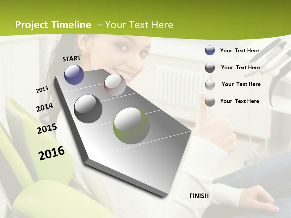 Women Medical Thumb Up PowerPoint Template