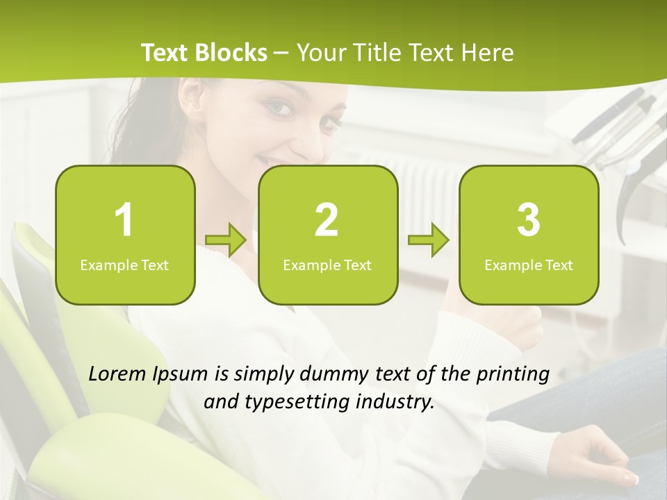 Women Medical Thumb Up PowerPoint Template