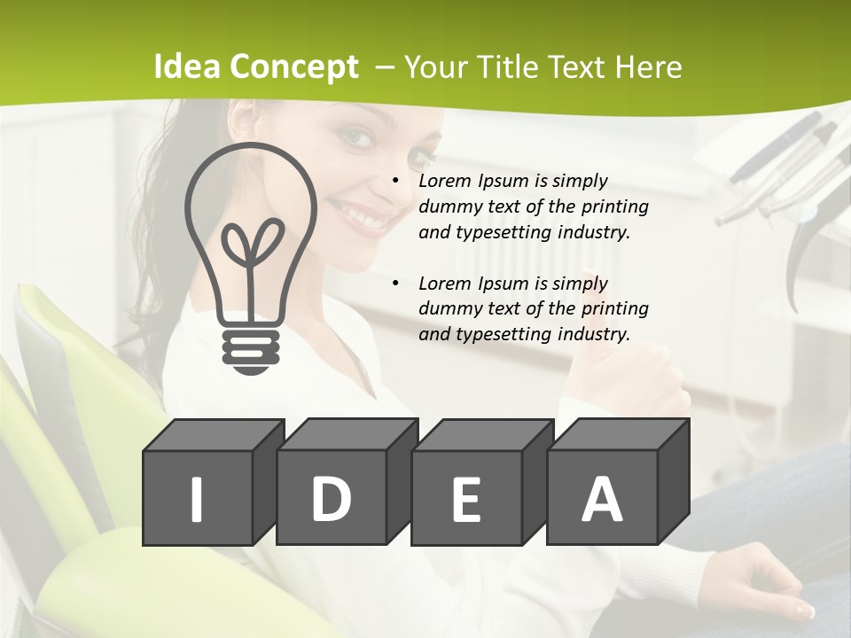 Women Medical Thumb Up PowerPoint Template