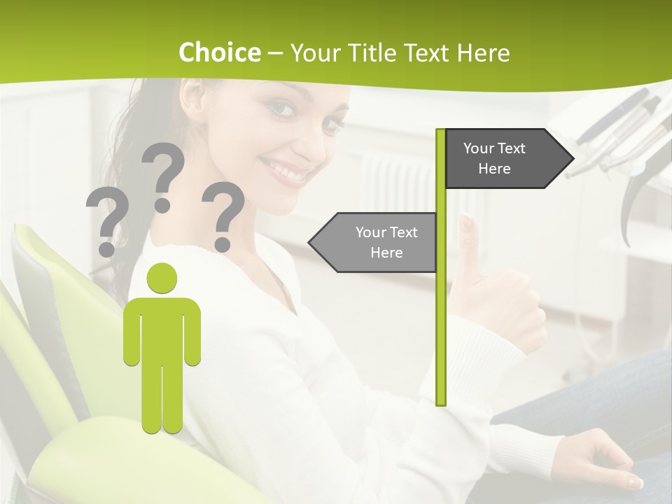 Women Medical Thumb Up PowerPoint Template