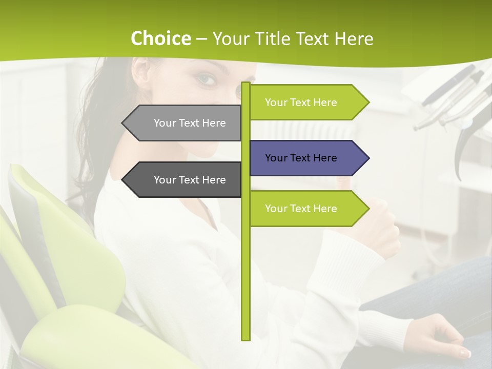 Women Medical Thumb Up PowerPoint Template