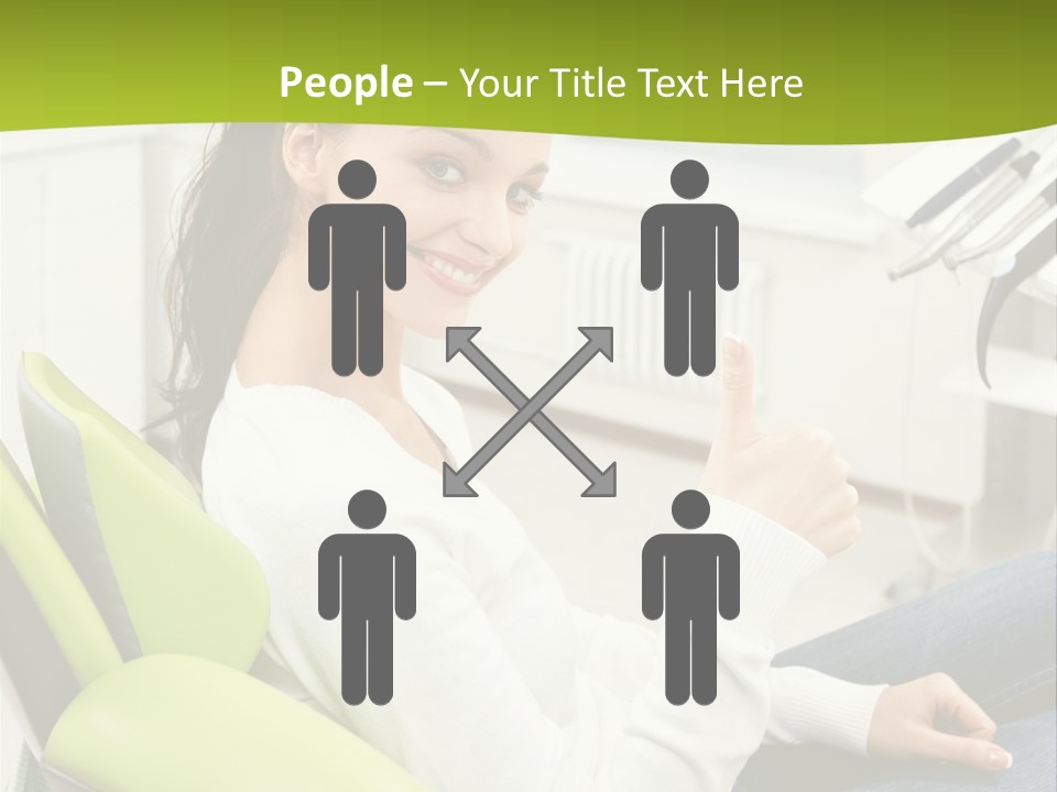 Women Medical Thumb Up PowerPoint Template