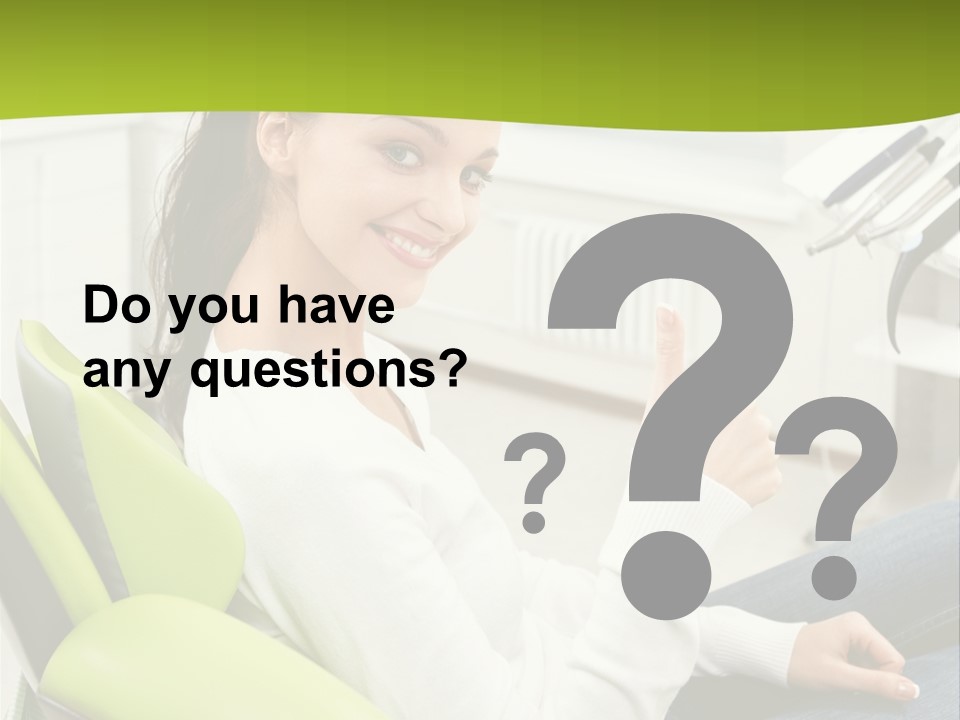 Women Medical Thumb Up PowerPoint Template