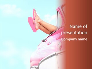 Conceptual Carefree Girl PowerPoint Template