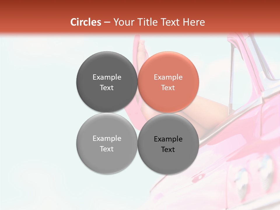 Conceptual Carefree Girl PowerPoint Template