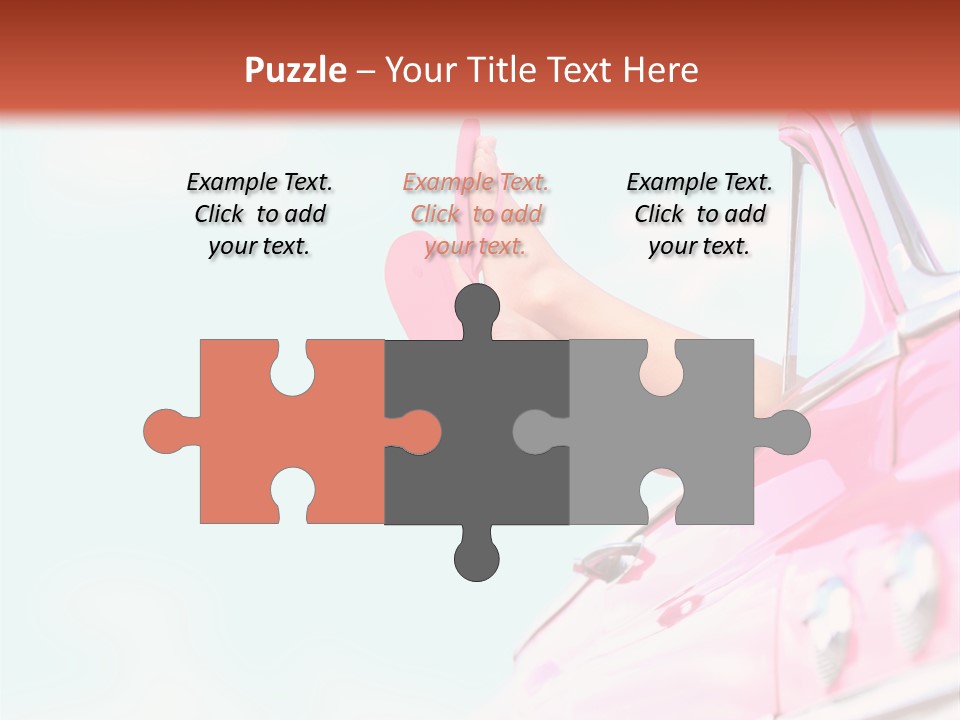 Conceptual Carefree Girl PowerPoint Template