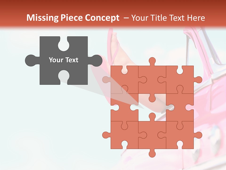 Conceptual Carefree Girl PowerPoint Template