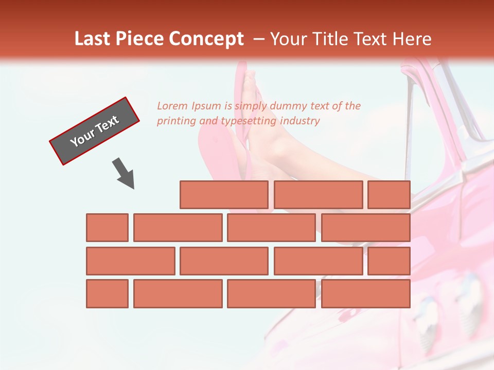 Conceptual Carefree Girl PowerPoint Template