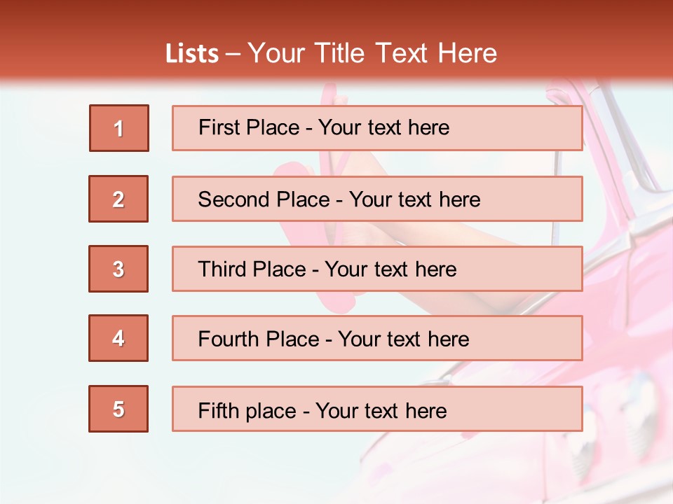 Conceptual Carefree Girl PowerPoint Template