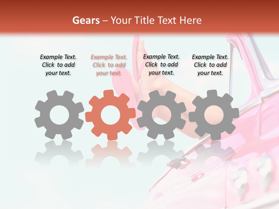 Conceptual Carefree Girl PowerPoint Template