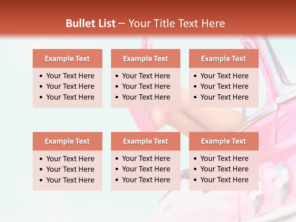 Conceptual Carefree Girl PowerPoint Template