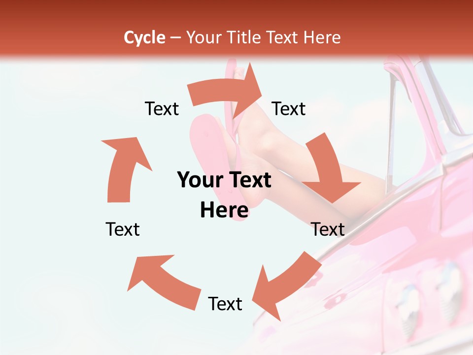 Conceptual Carefree Girl PowerPoint Template