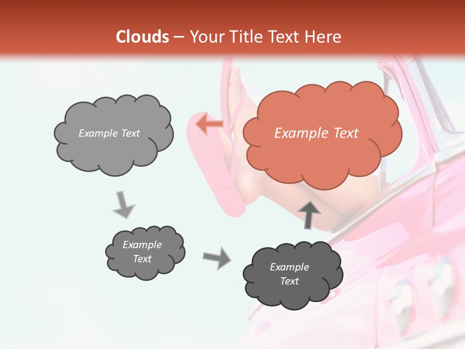 Conceptual Carefree Girl PowerPoint Template