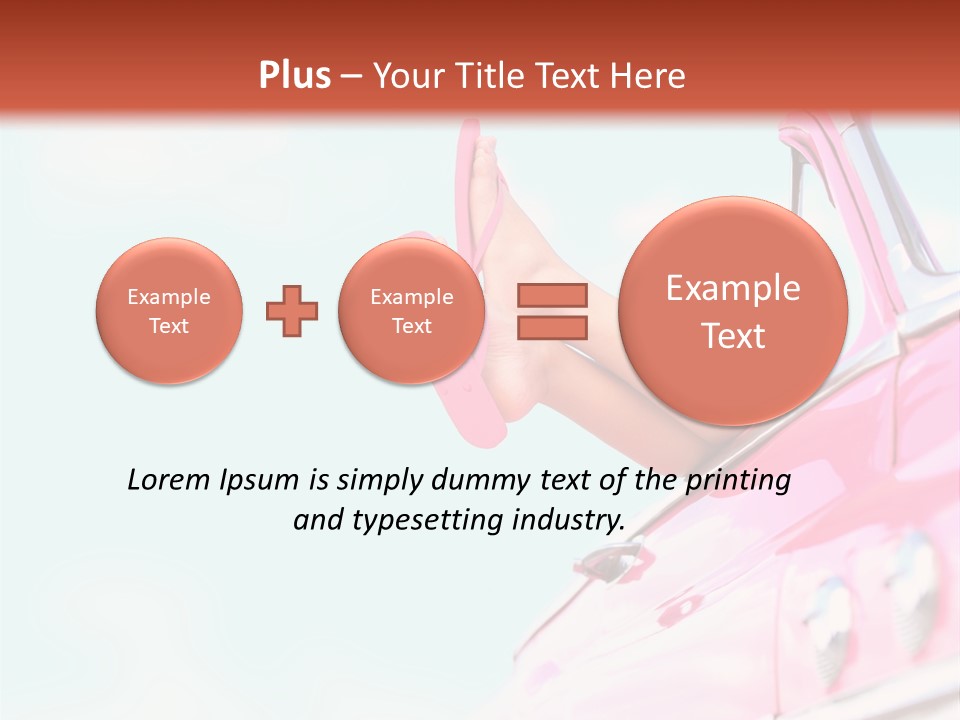 Conceptual Carefree Girl PowerPoint Template