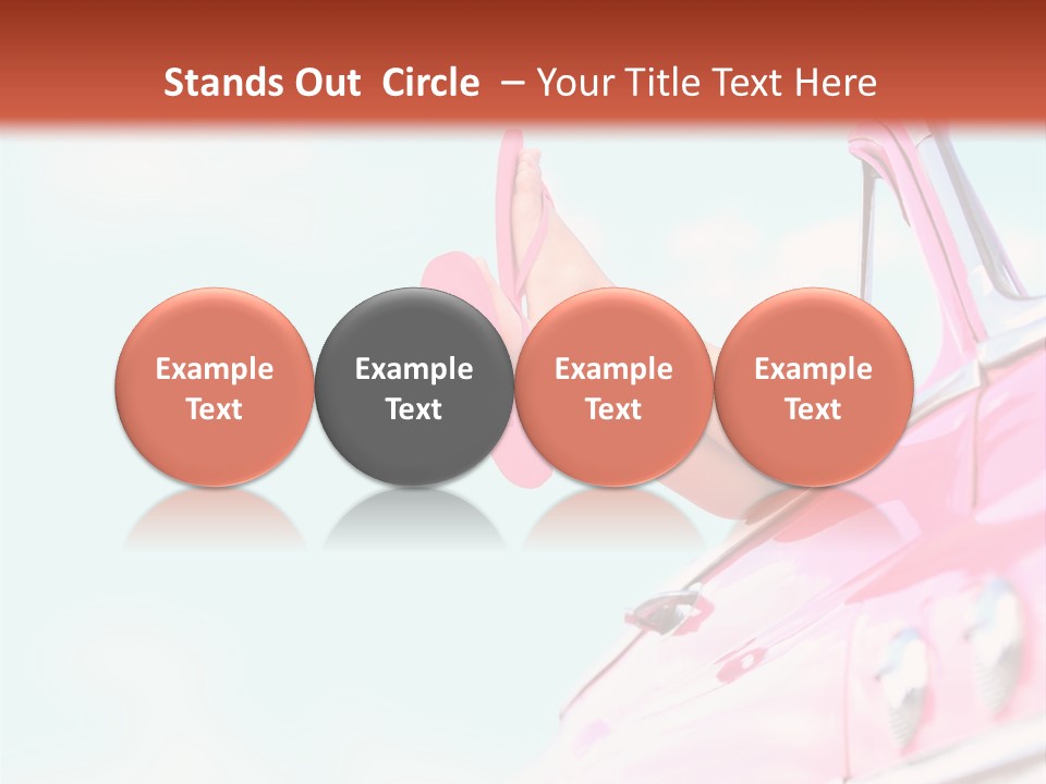 Conceptual Carefree Girl PowerPoint Template