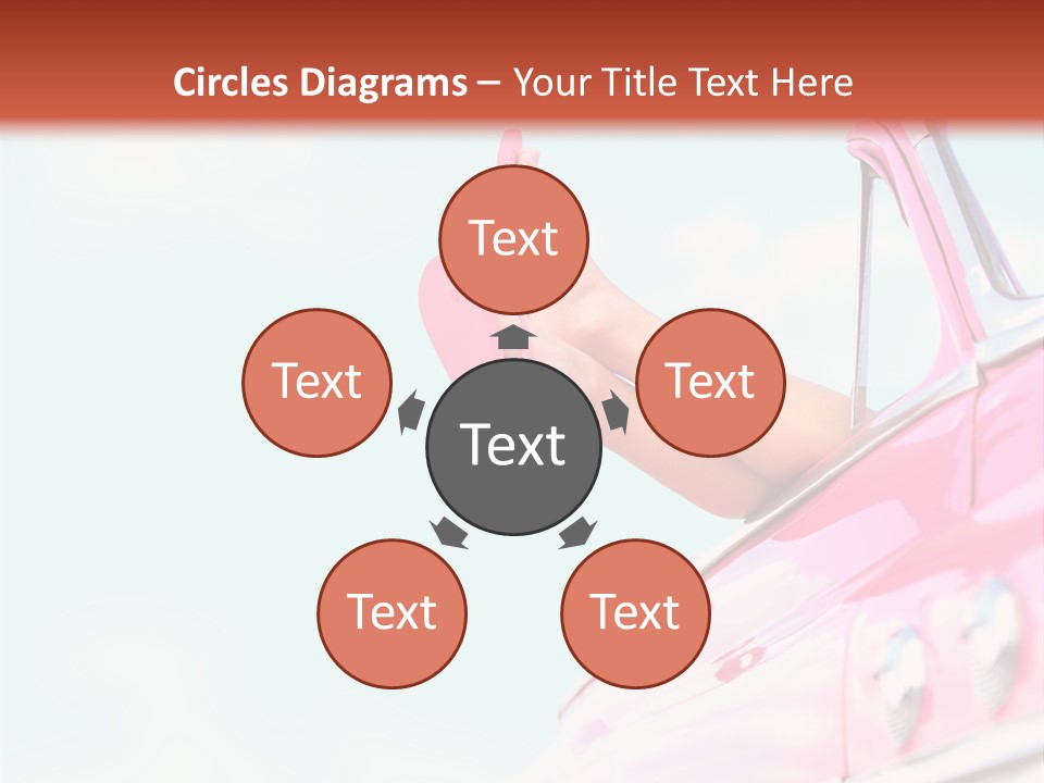 Conceptual Carefree Girl PowerPoint Template