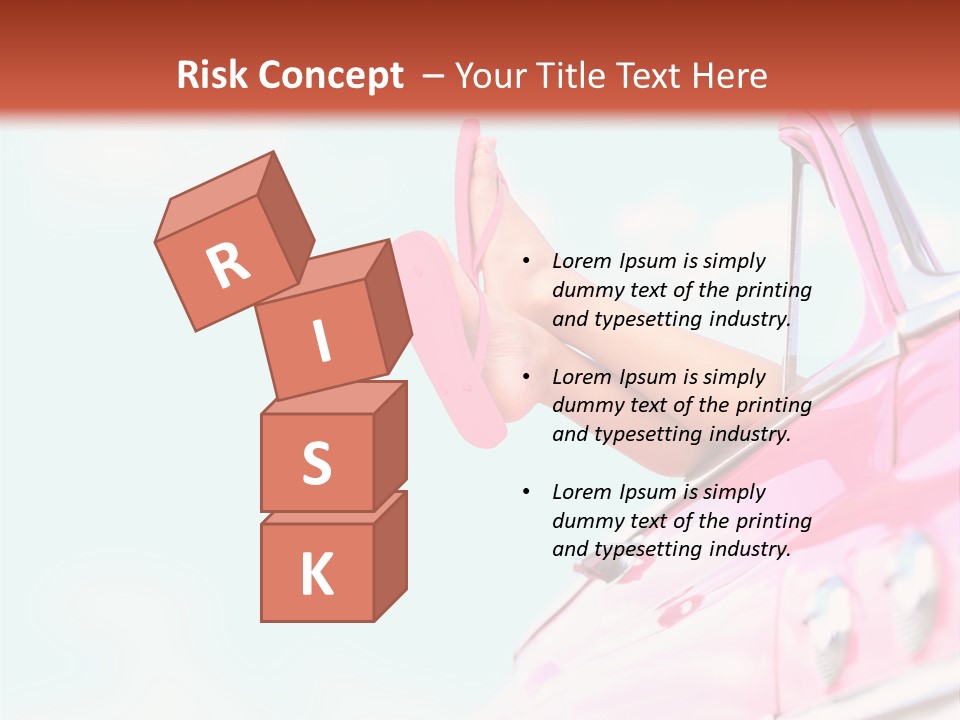 Conceptual Carefree Girl PowerPoint Template