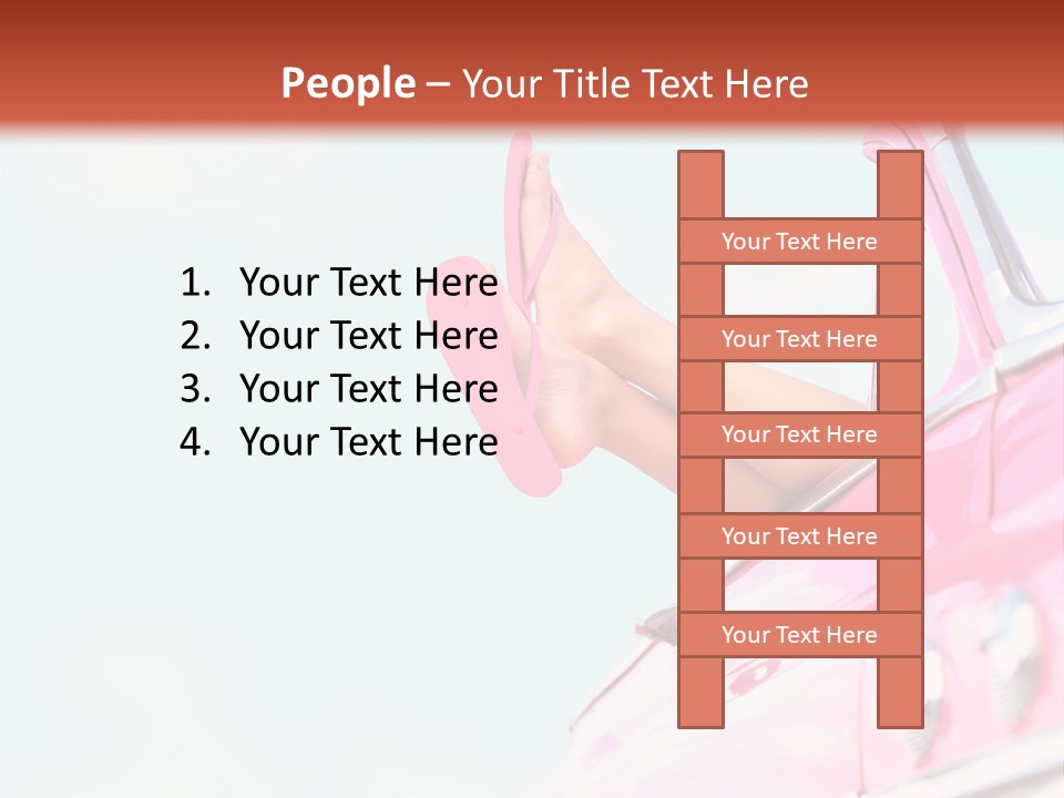 Conceptual Carefree Girl PowerPoint Template