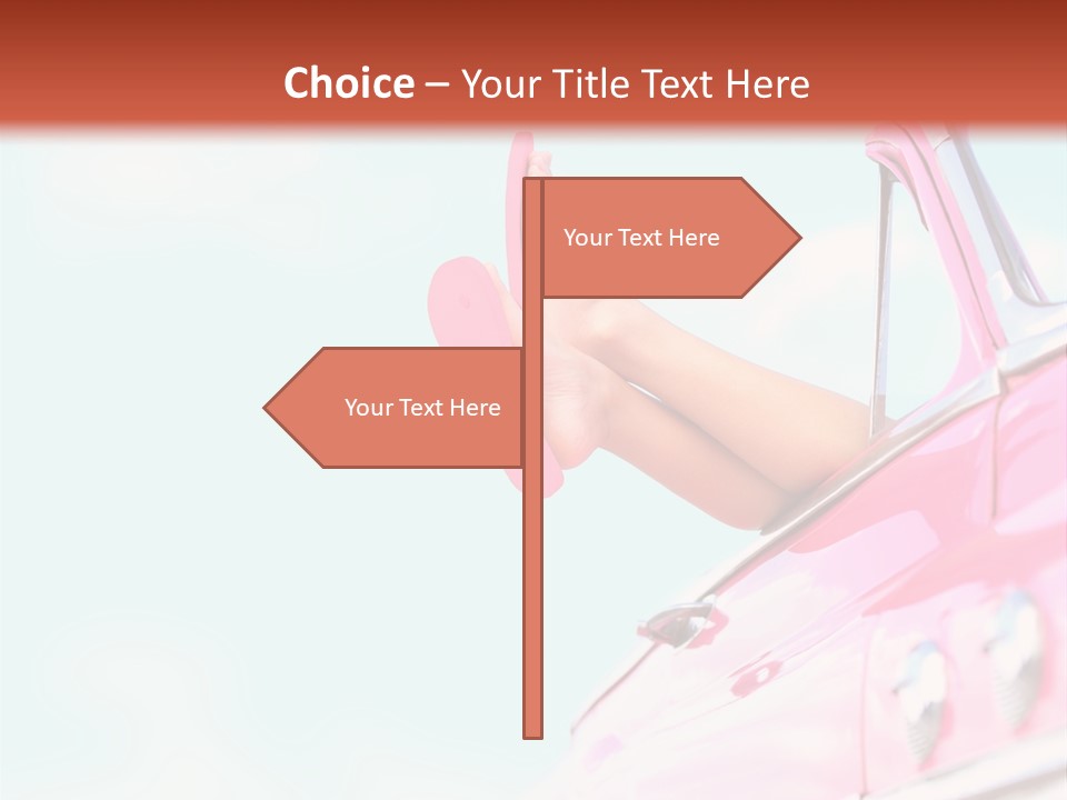 Conceptual Carefree Girl PowerPoint Template