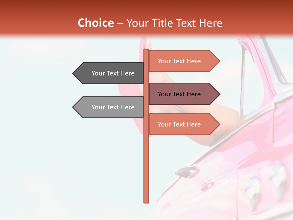 Conceptual Carefree Girl PowerPoint Template