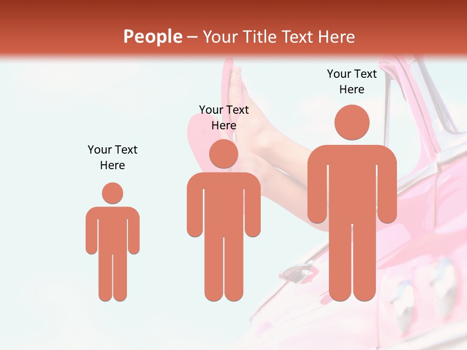 Conceptual Carefree Girl PowerPoint Template