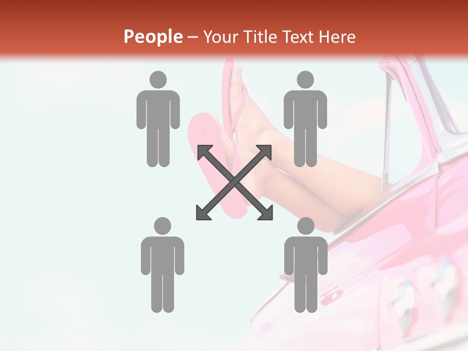 Conceptual Carefree Girl PowerPoint Template